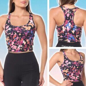 NWT CALVIN KLEIN Performance Stretch Active Printed Top Sz XS